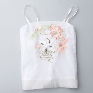 大码汉服吊带仙气仙鹤夏季打底内衬抹胸内搭古装绣花古风国风潮流