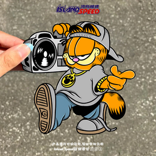 加菲猫卡通汽车贴纸帅气爆款 饰贴纸 车身后备箱可遮划痕装