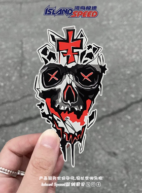 Likart Syndicate车贴骷髅头纹身图案车身电脑装饰贴纸