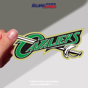 Cleveland 饰后备箱挡风玻璃贴花 Cavaliers汽车贴纸圣剑装