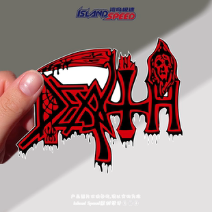 Death乐队汽车贴纸美国死亡金属乐队标志字母设计头盔摩托车贴花