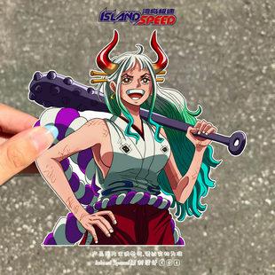 海贼王汽车贴纸卡通动漫本萨姆可爱二次元 车身后备箱贴花