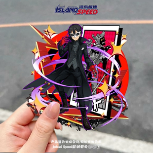 女神异闻录贴纸Joker雨宫莲动漫角色赛车摩托车头盔防水贴画