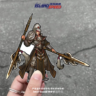 神武三国贴纸魏国名将张郃游戏角色电脑主机游戏机摩托车车身贴花