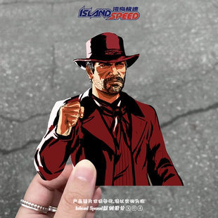 荒野大镖客：救赎2汽车贴纸亚瑟·摩根电车摩托车划痕遮盖贴花