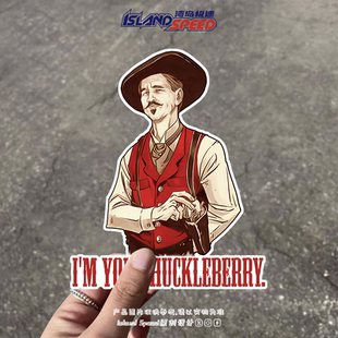 荒野大镖客汽车贴纸墓碑镇Doc 饰贴 Holliday角色台词趣味车身装