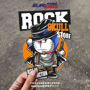 ROCK STORE汽车贴纸叮当猫西部牛仔大镖客车身贴花 SKULL