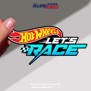 潮流字母创意LET RACE摩托车贴纸 Wheels汽车贴纸美式 Hot