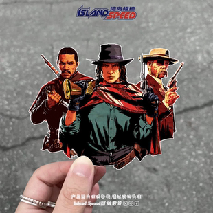 荒野大镖客汽车贴纸亚瑟·摩根约翰·马斯顿霍利·范德林德贴花