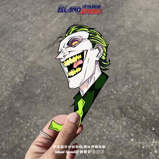 小丑The Joker汽车贴纸蝙蝠侠经典反派角色电车摩托车头盔贴花