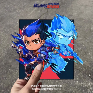 无畏契约汽车贴纸夜戮Valorant游戏角色笔记本电脑装 饰贴花