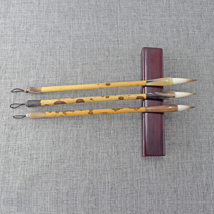 【邹俊制笔】高档七狼三羊兼毫毛笔套装 纯兽毛材质 不含尼龙毛