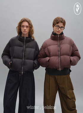 shyshy“蓬松棉服”充绒短款精巧廓形绵软包裹式棉服