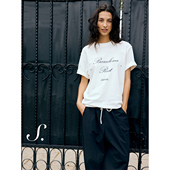 棉质短袖 shyshy巴塞罗那 多色舒适棉质大弹力印花基础款 T恤