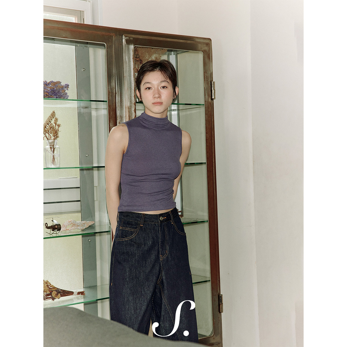 shyshy“无袖打底”天丝美丽奴羊毛中高领弹力修身凉感无袖上衣,女装/女士精品,背心吊带,淘宝优惠券,粉丝福利购,淘宝优惠卷