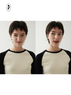 型长袖 shyshy 好版 迷人插肩袖 弹力复古配色 周末美式