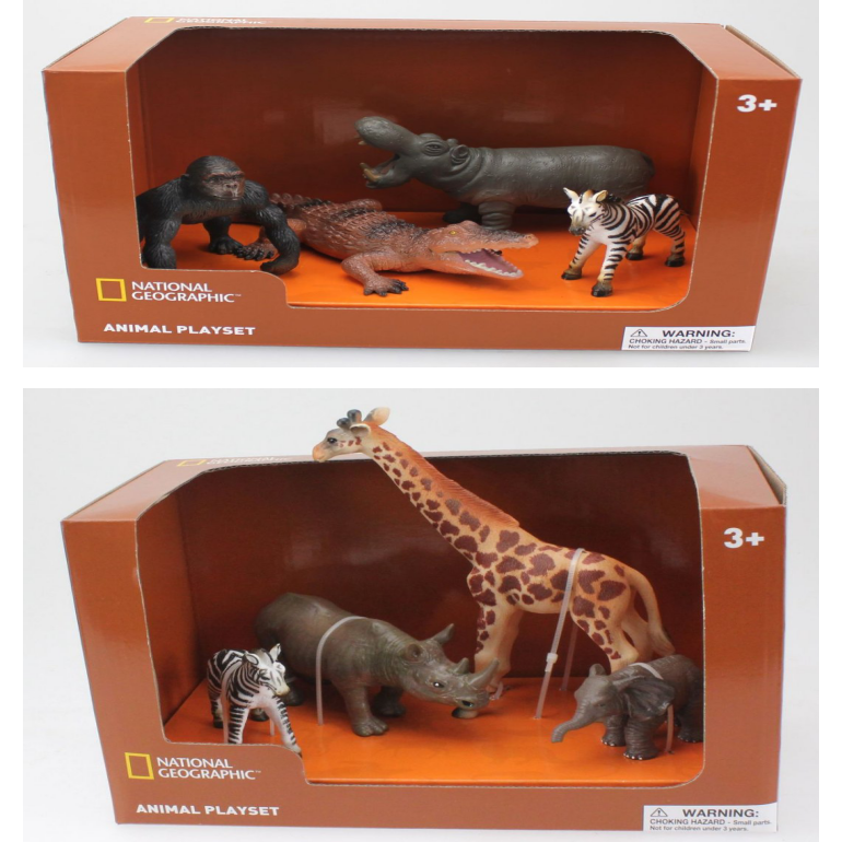 物静态模型Wenno维亮早教学习亲子益智玩具教具猴马犀牛长颈鹿动