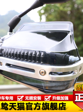 适用骊驰GW豪爵TR300DR160DF150DL250GZS改装摩托车挡防风护手罩