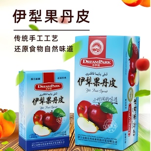 新疆伊犁果丹皮诗梦园老式无添加剂山楂零食卷杏子干苹果干