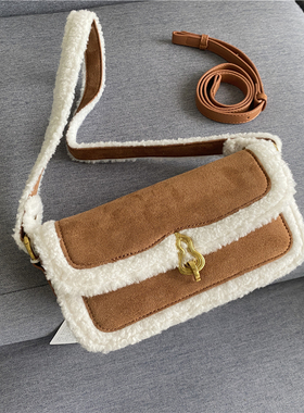 颜值炸裂~！原300+ 撤柜清仓秋冬新款单肩法棍包小众女包斜跨包包