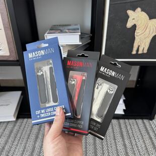 稀罕好货！出外贸~！不锈钢指甲剪家用修剪指甲镊子2件套护理套装