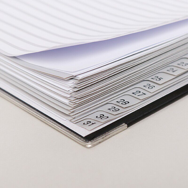 코믹스 페이징 용지 A4 스페이서 용지 11구멍 간편 분류 용지 라벨 월간 스페이서 색인 용지 31페이지[1-31] 사무용품