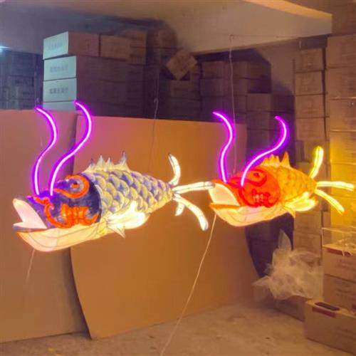 彩色鲤鱼型新中式工程灯火锅店茶楼售楼部酒店大堂大厅包间吊灯,家装灯饰光源,客厅吊灯,淘宝优惠券,粉丝福利购,淘宝优惠卷