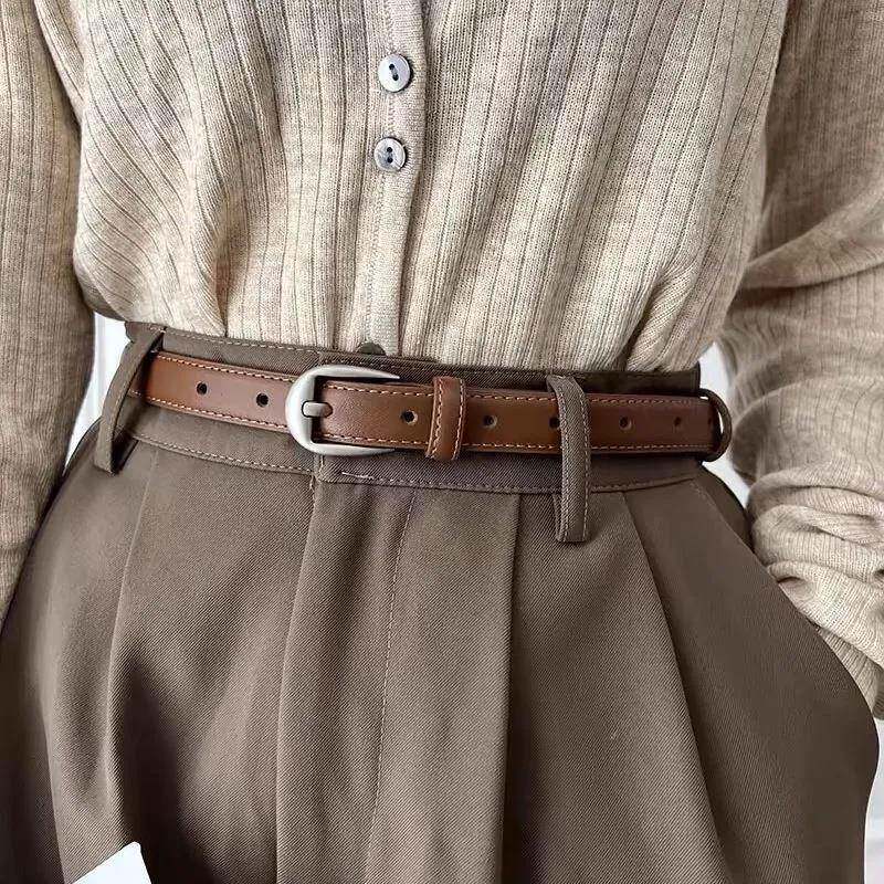 2025新款皮带女款配牛仔裤装饰高级感细腰带真皮女士百搭裤带配饰