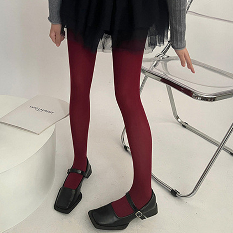 勃肯第酒红色丝袜连裤袜安卡拉红