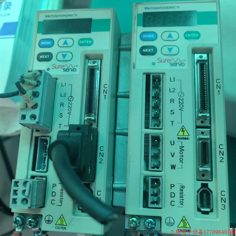 拍前询价:400W台达伺服马达+驱动器,如图,功能完好。【议价产品
