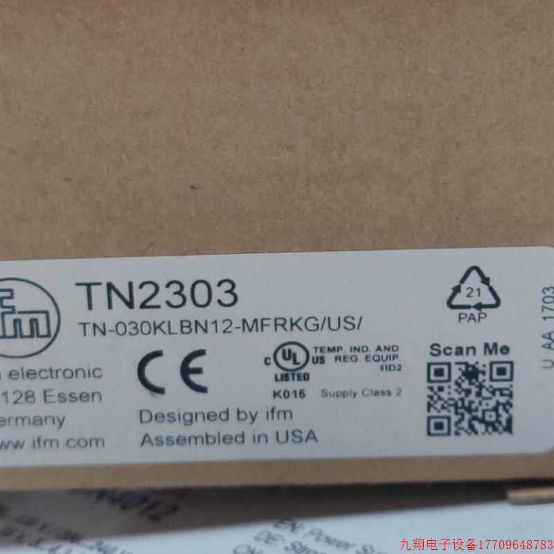 拍前询价:IFM TN2115 TN2303 TN2415 TN2531 全新原装正品易福门