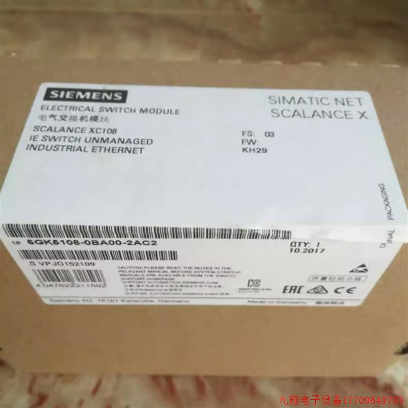 拍前询价:6GK5216-0BA00-2AC2 XC216 2 IE 交换机 6GK52160BA002