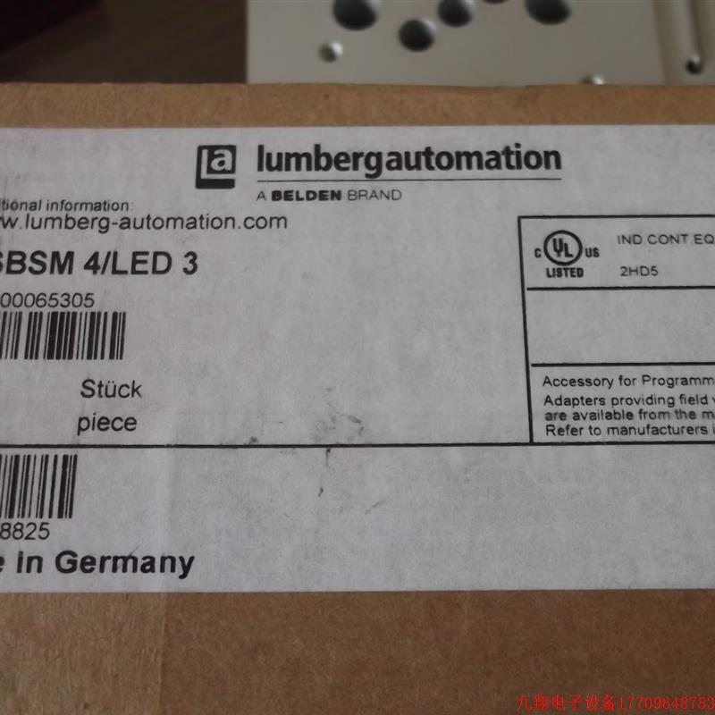 拍前询价:现货Lumberg隆堡正品全新模块ASBSM 4/LED 3 假一赔十