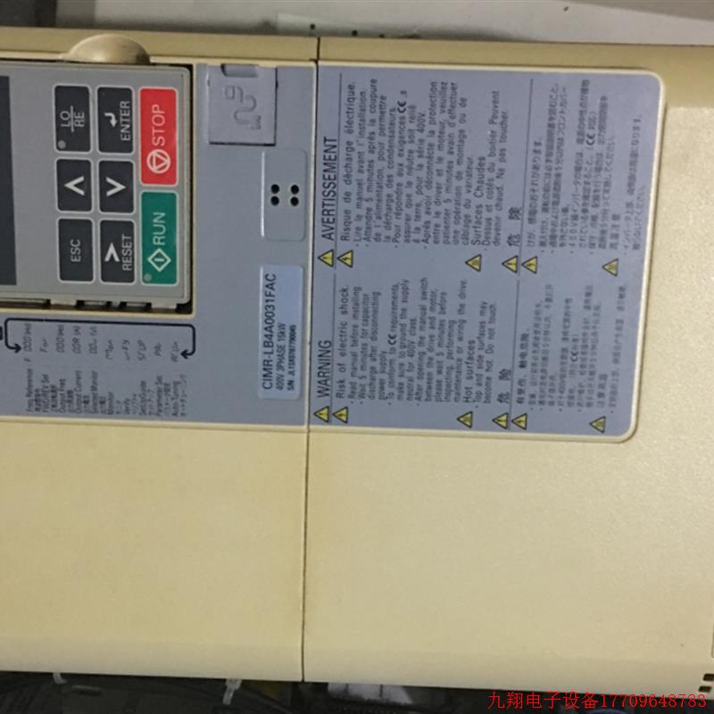 拍前询价:CIMR-LB4A0031FAC 二手拆机 安川变频器 欢迎询价15KW
