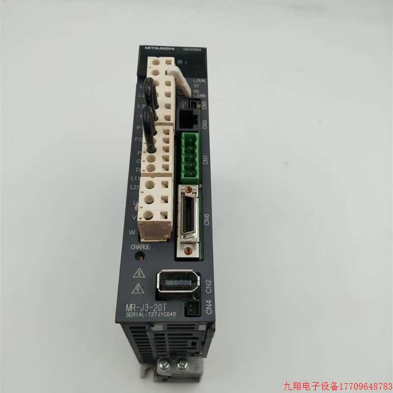 拍前询价:原装拆机三菱伺服驱动器 MR-J3-20T现货实物图 九成新