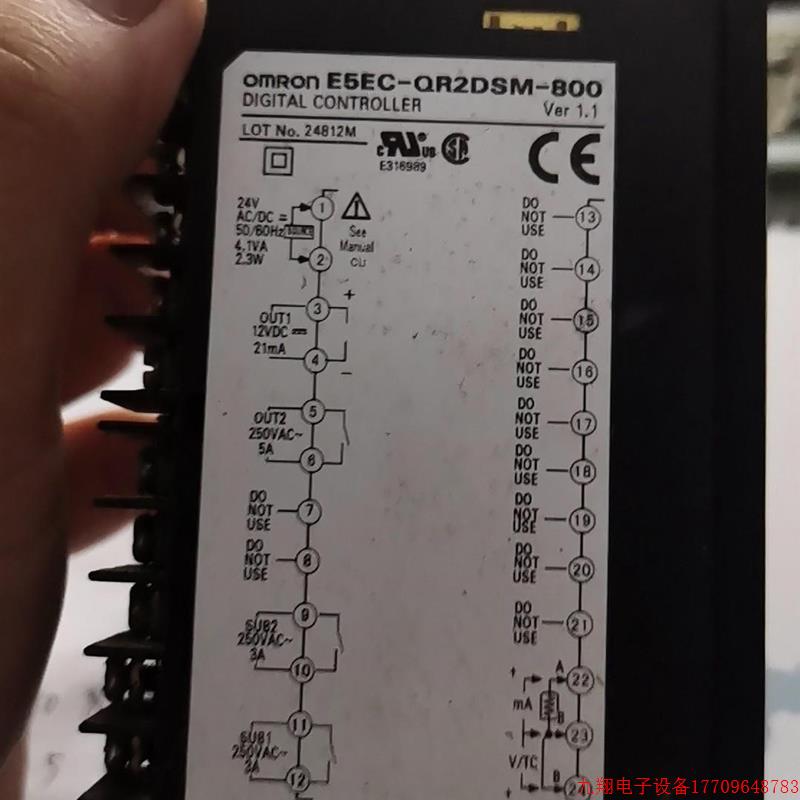 拍前询价:OMRONE5EC-QR2DSM-800拆机功能好
