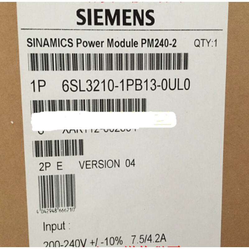 拍前询价：6SL3210-1PB13-0UL0PM240-2变频器0.37KW 6SL321