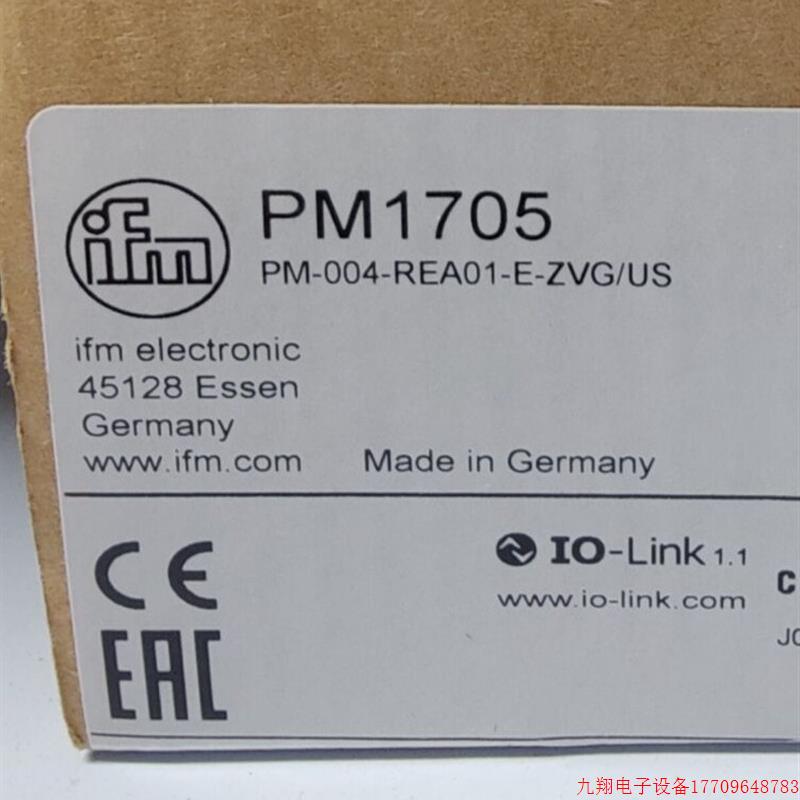 拍前询价:IFM PM1705 PM1706 PM1708 PM1709 全新原装正品易福门