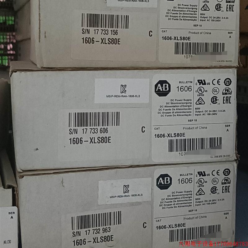 拍前询价:AB罗克韦尔1606-XLS80E全新现货