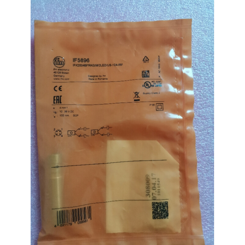 拍前询价：IFM全新原装正品 IF5896 IFK2004BFRKG/M/2LED/U