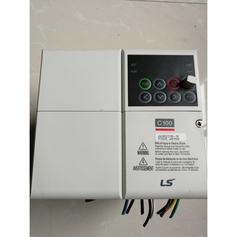 拍前询价：二手实物图LS产电变频器LSLV0022C100-1N 220V 2.2KW原