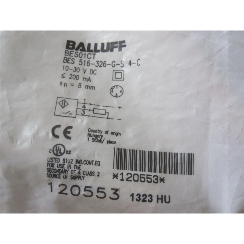 拍前询价：全新原装正品BALLUFF BES 516-326-G-S4-C  BES0