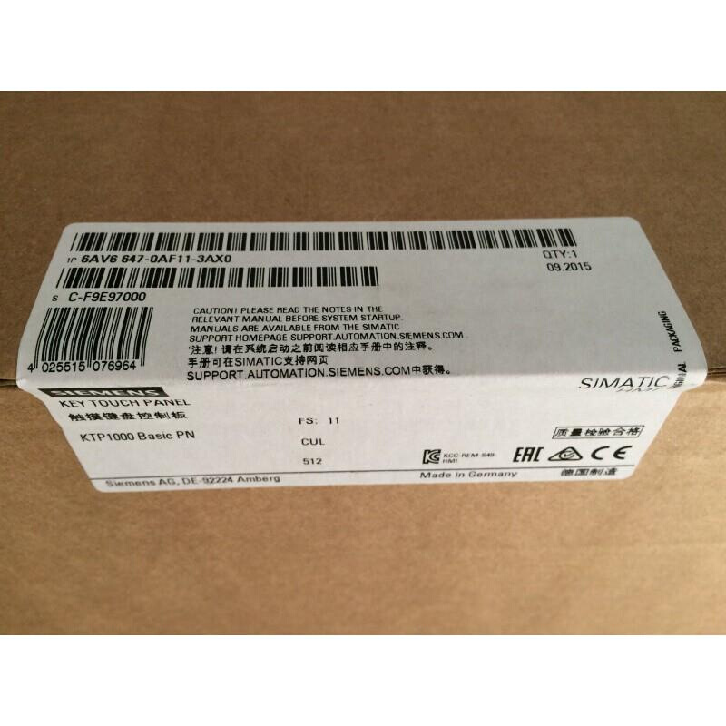 拍前询价：HMI KTP1000精简面板6AV6647-0AF11/OAF11-3AX0/3AXO