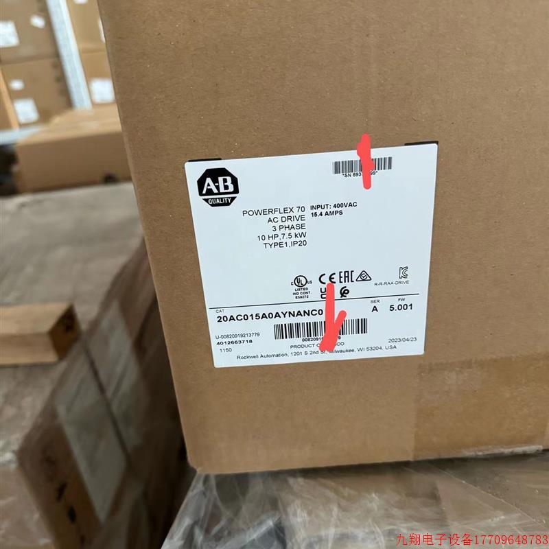 拍前询价:全新原装AB克韦尔变频器25be012n104