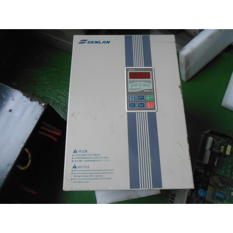 拍前询价：二手拆机森兰变频器 SB12S15 15KW 380V 测试包好 实物