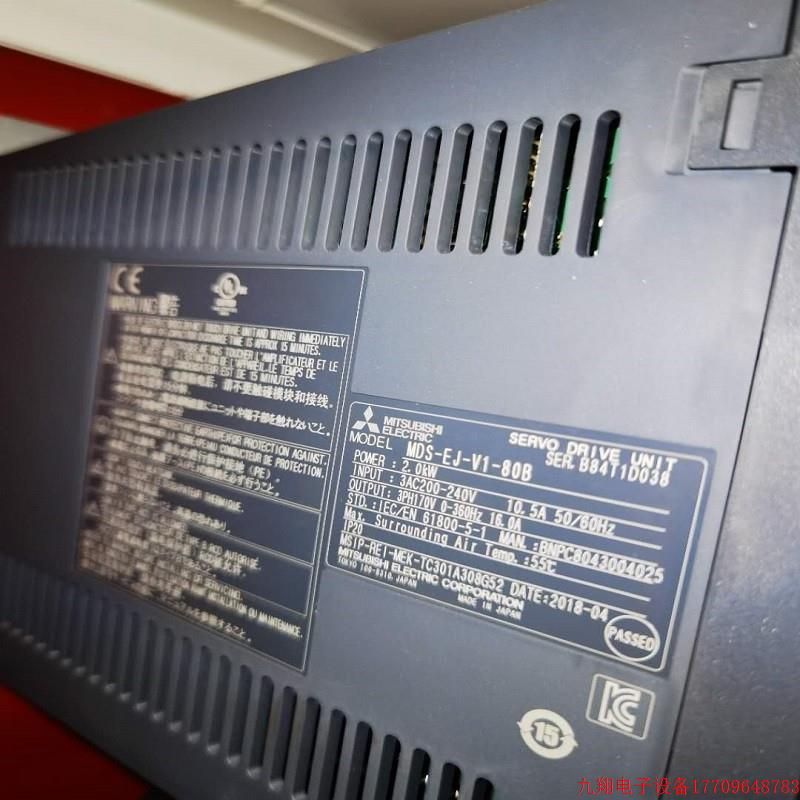 拍前询价:全新原装正品三菱四轴驱动器MDS-EJ-VI-80B现货质保一