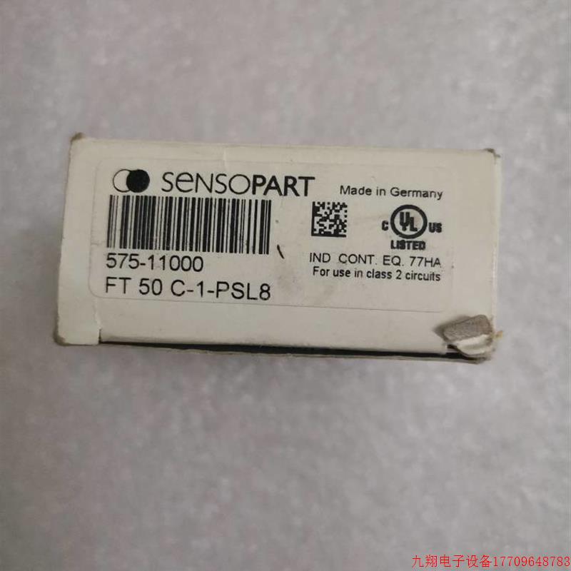 拍前询价:A027*全新原装 SENSOPART森萨帕特 FT50C-1-PSL8 现货