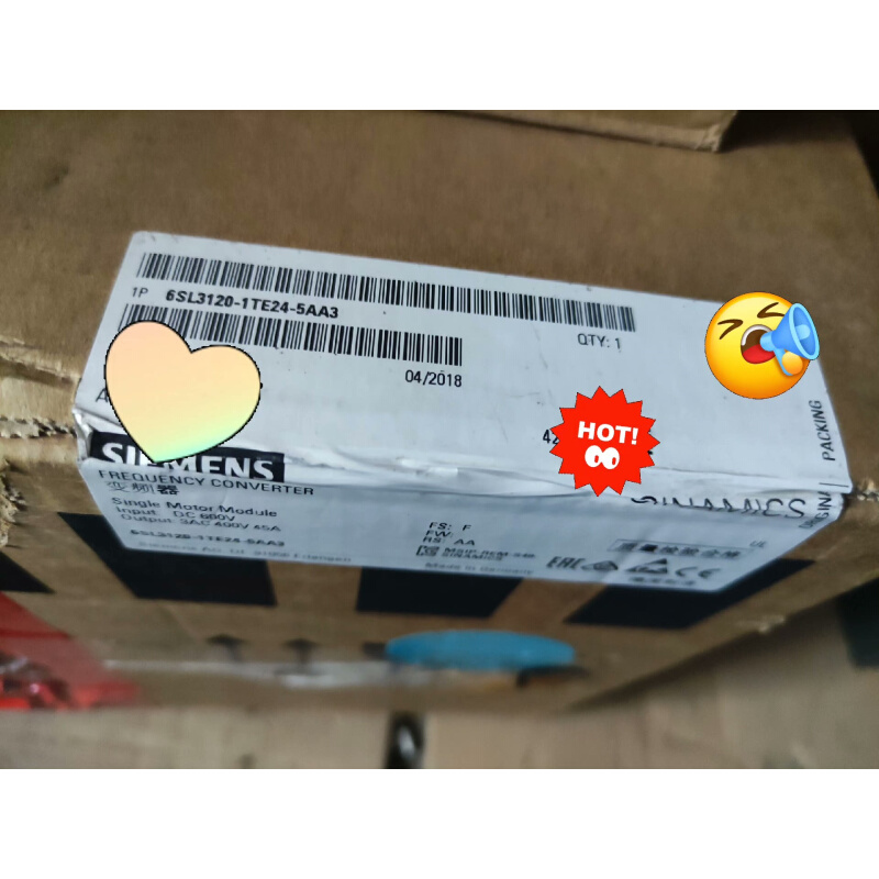 拍前询价：(议价）驱动器45A，6SL3120-1TE24-5AA3