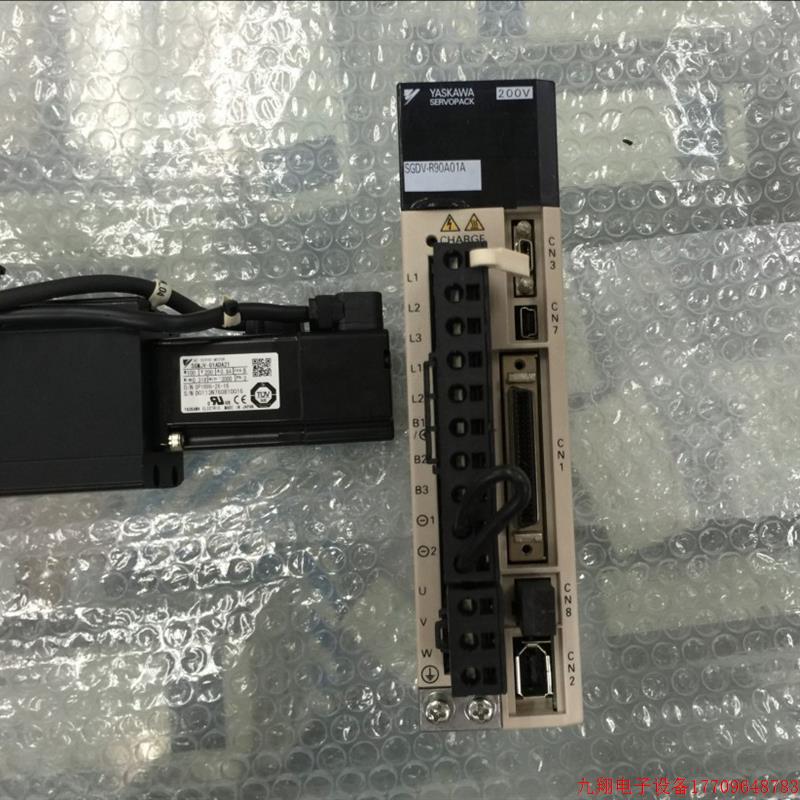 拍前询价:安川原装伺服电机SGMJV-01ADA21+SGDV-R90A01A驱动器实