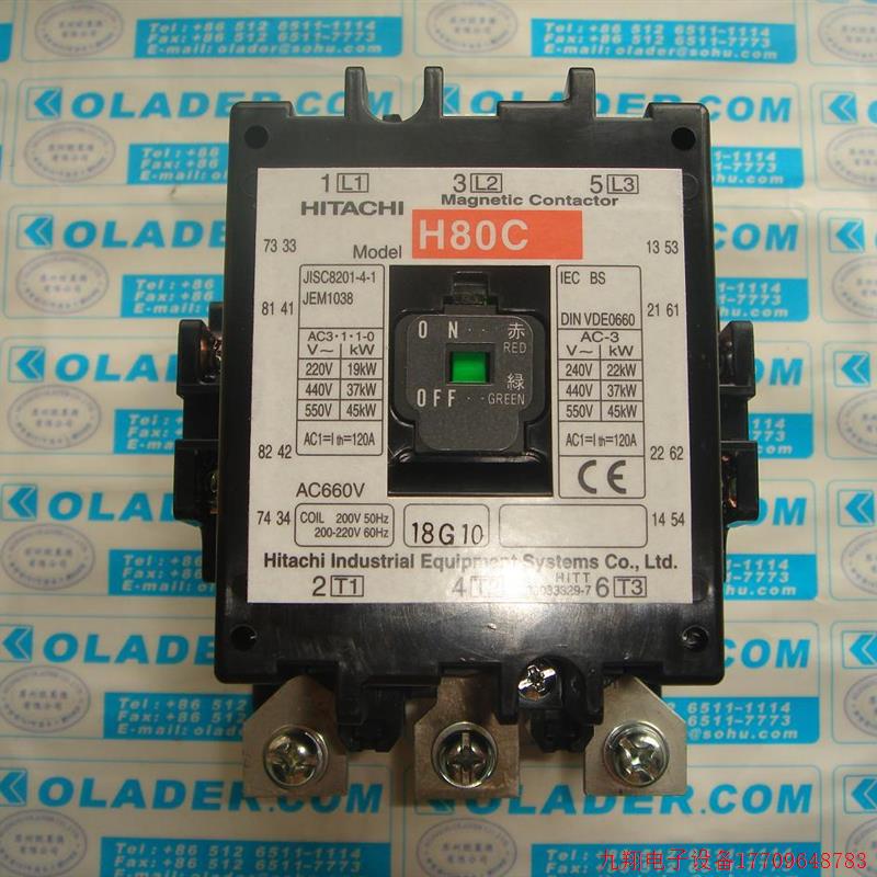 拍前询价:【原装正品】HITACHI H80C AC220V 日本日立接触器【OL